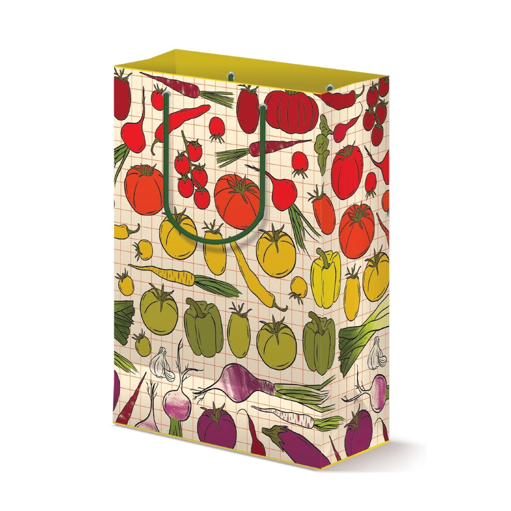 Farmers Market Veggie Large Gift Bag Boss Dotty Paper Co Gift Wrap & Packaging - Gift Bags