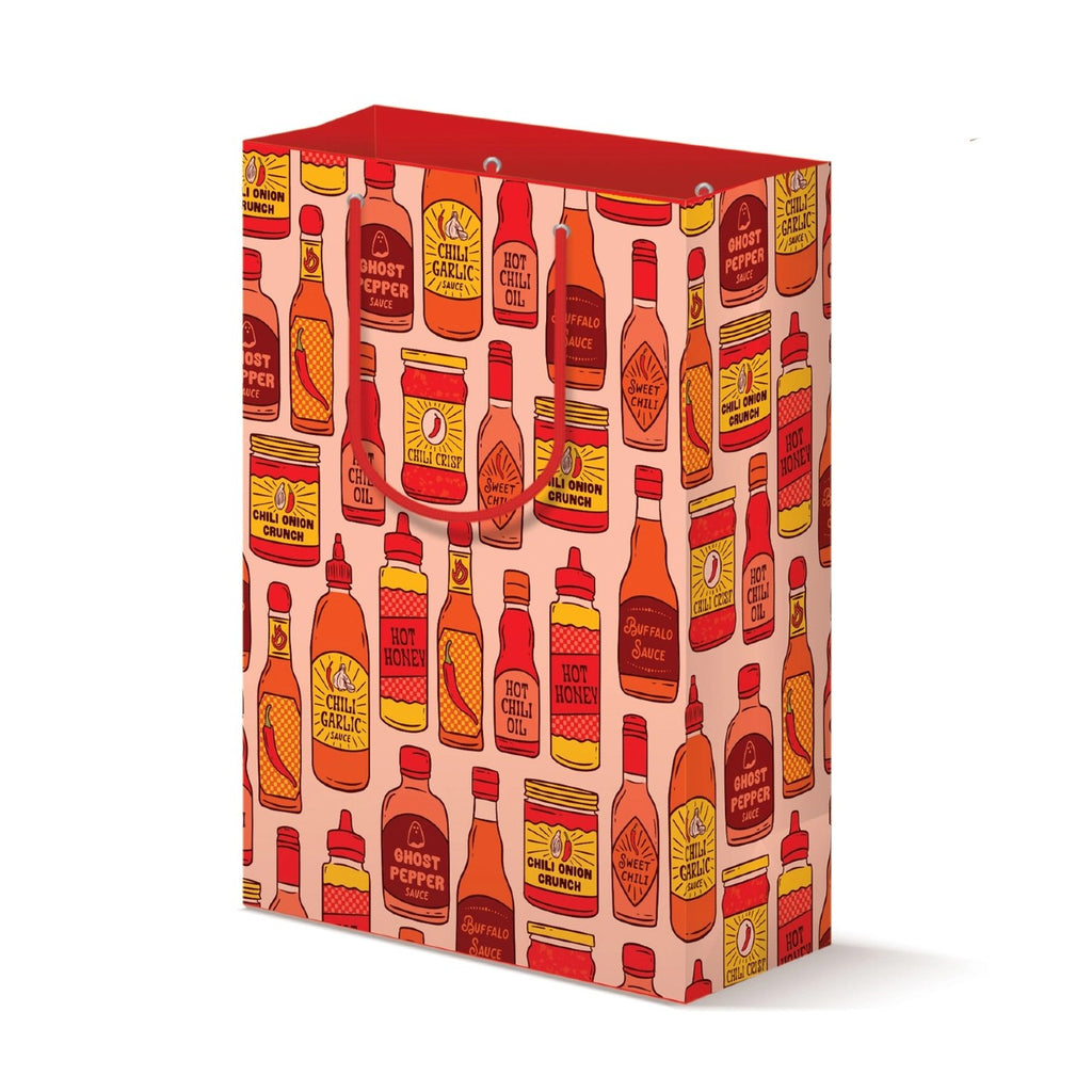 Hot Sauce Large Gift Bag Boss Dotty Paper Co Gift Wrap & Packaging - Gift Bags