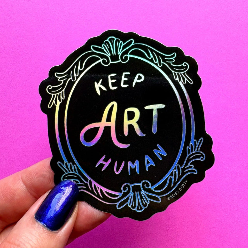 Keep Art Human Holographic Sticker Boss Dotty Paper Co Impulse - Decorative Stickers