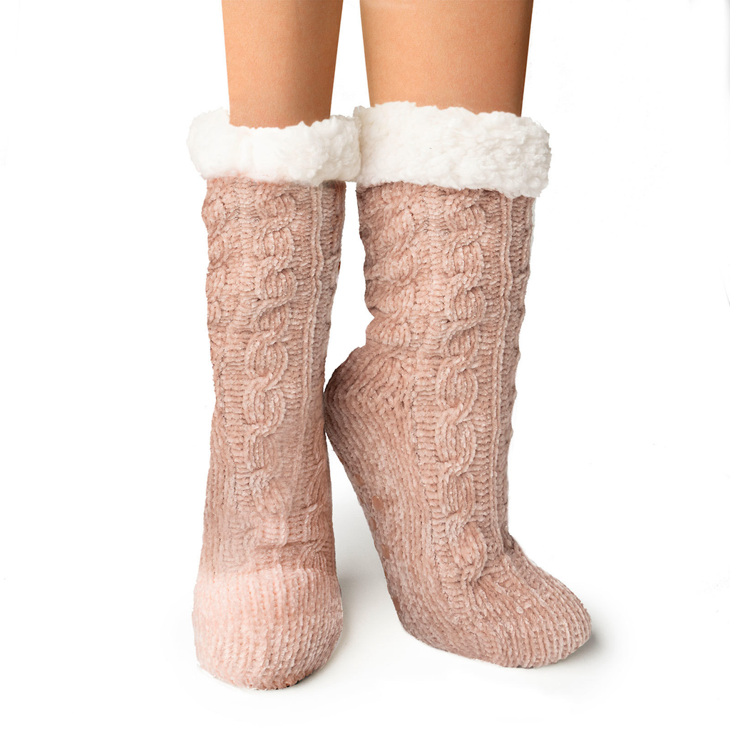 Blush Beyond Soft Slipper Socks - Womens Britt's Knits Apparel & Accessories - Socks - Adult - Unisex