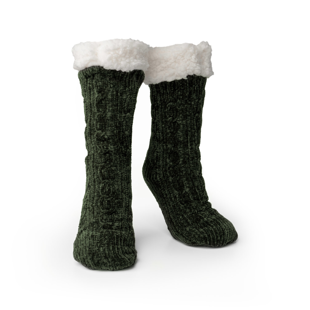 Green Beyond Soft Slipper Socks - Womens Britt's Knits Apparel & Accessories - Socks - Adult - Unisex