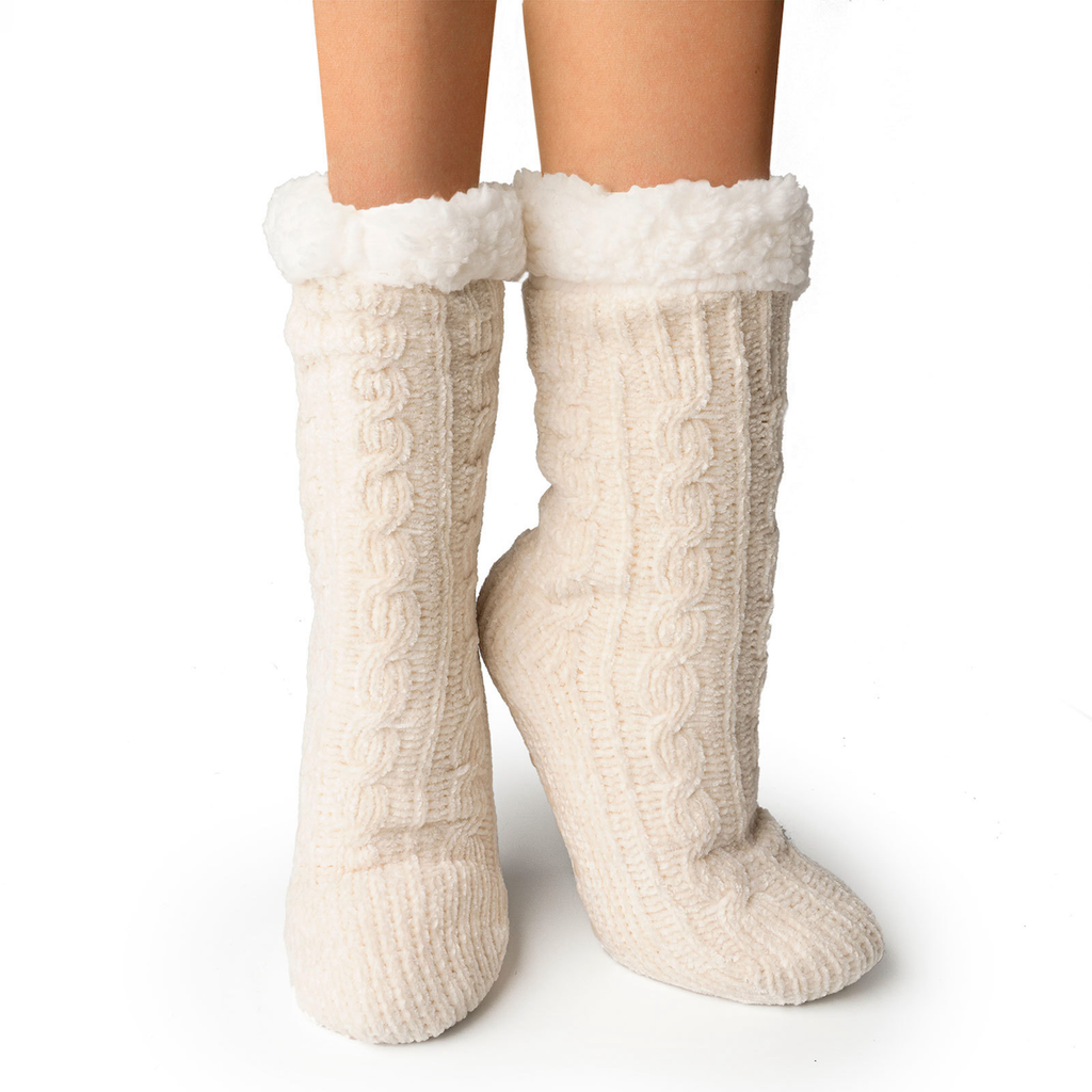 Ivory Beyond Soft Slipper Socks - Womens Britt's Knits Apparel & Accessories - Socks - Adult - Unisex