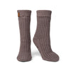 Gray BKJSS-U24 Juneau Waffle Knit Slipper Socks Britt's Knits Apparel & Accessories - Socks - Adult - Womens