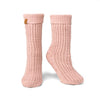 Pink BKJSS-U24 Juneau Waffle Knit Slipper Socks Britt's Knits Apparel & Accessories - Socks - Adult - Womens