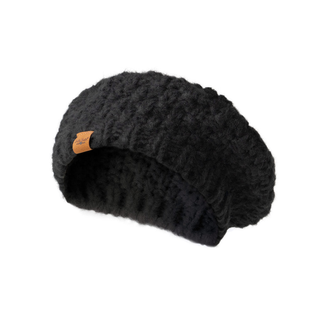 Black Everyday Beret Hat - Womens Britt's Knits Apparel & Accessories - Winter - Adult - Hats