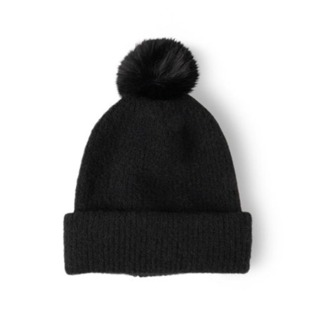 Black Powder Knit Pom Adult Hat Britt's Knits Apparel & Accessories - Winter - Adult - Hats