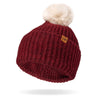 Burgundy BKKH-U24 Kindred Pom Hat Britt's Knits Apparel & Accessories - Winter - Adult - Hats