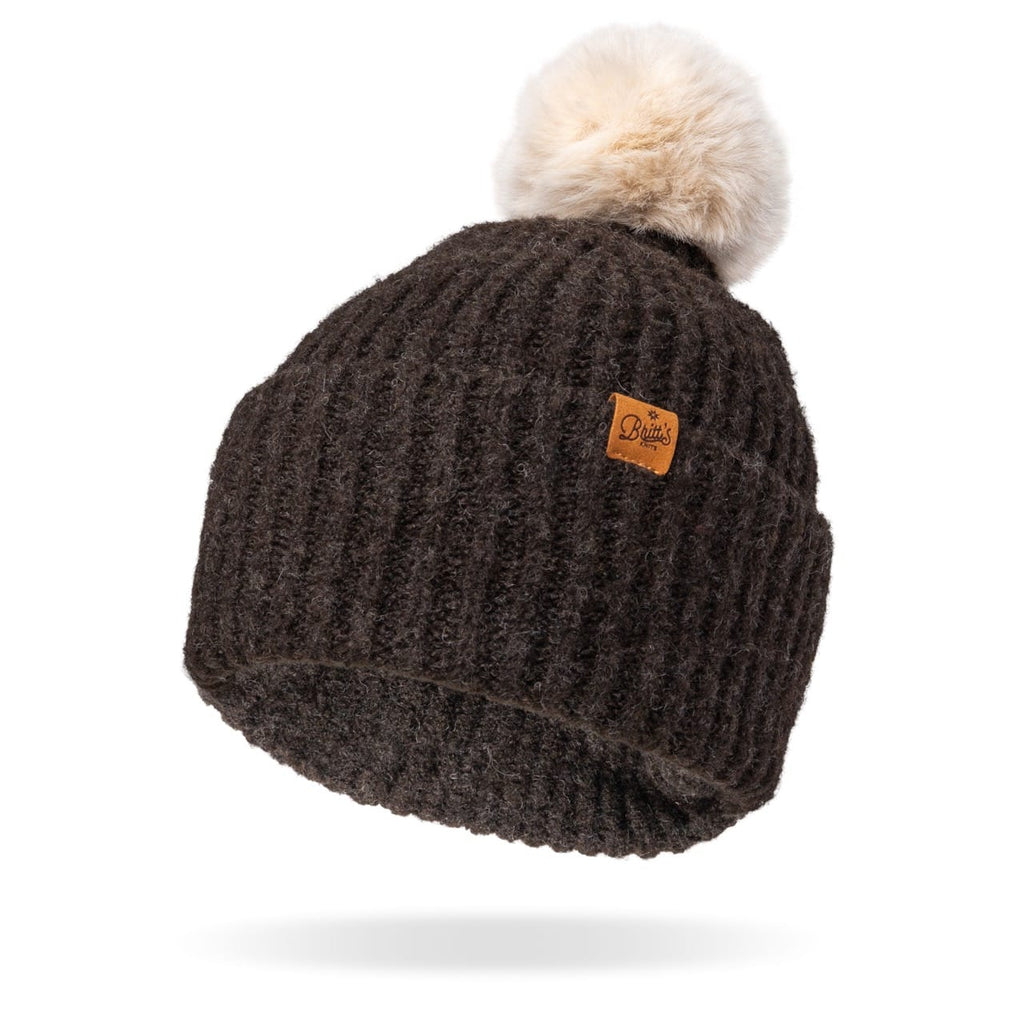 Charcoal Kindred Pom Hat - Womens Britt's Knits Apparel & Accessories - Winter - Adult - Hats