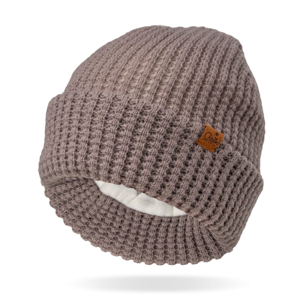 Gray Juneau Waffle Knit Beanie - Womens Britt's Knits Apparel & Accessories - Winter - Adult - Hats