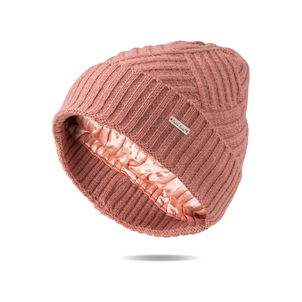 Pink Satin-Lined Beanie - Adult Britt's Knits Apparel & Accessories - Winter - Adult - Hats