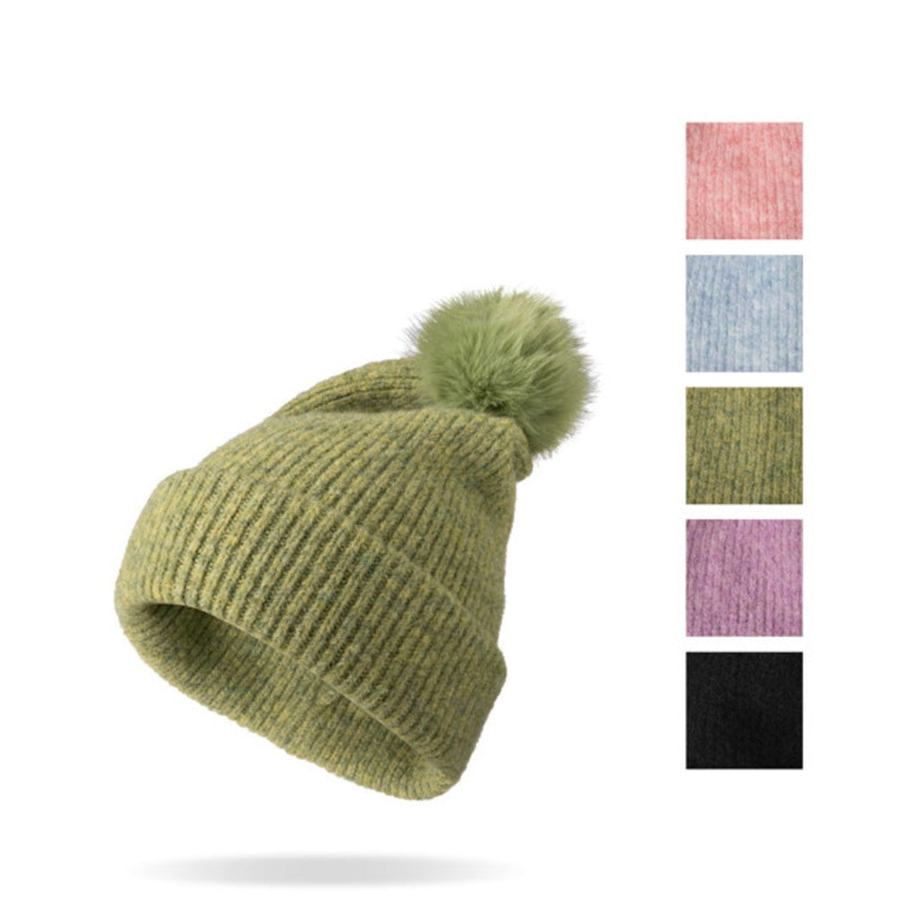 Powder Knit Pom Adult Hat Britt's Knits Apparel & Accessories - Winter - Adult - Hats