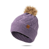 Purple Mainstay Plush-Lined Pom Hat - Womens Britt's Knits Apparel & Accessories - Winter - Adult - Hats