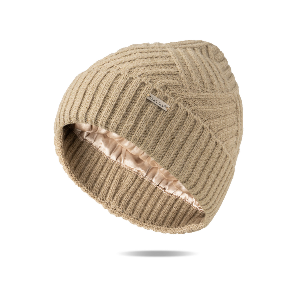 Sand Satin-Lined Beanie - Adult Britt's Knits Apparel & Accessories - Winter - Adult - Hats