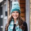 Sweater Weather Pom Plaid Hat - Womens Britt's Knits Apparel & Accessories - Winter - Adult - Hats