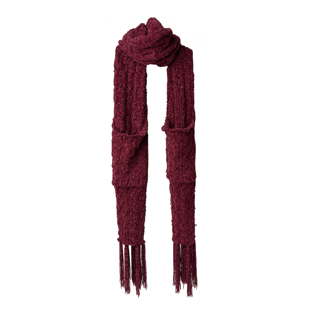 Wine DMM SCARF ADULT POCKET Britt's Knits Apparel & Accessories - Winter - Adult - Scarves & Wraps