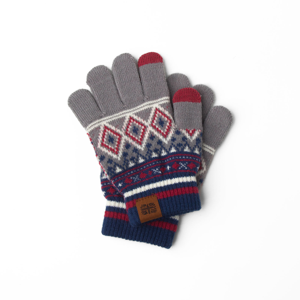 Red Fair Isle Gloves - Kids Britt's Knits Apparel & Accessories - Winter - Kids - Mittens & Gloves