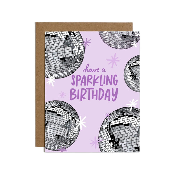 Disco Ball Have A Sparkling Birthday Birthday Card Brittany Paige Cards - Birthday
