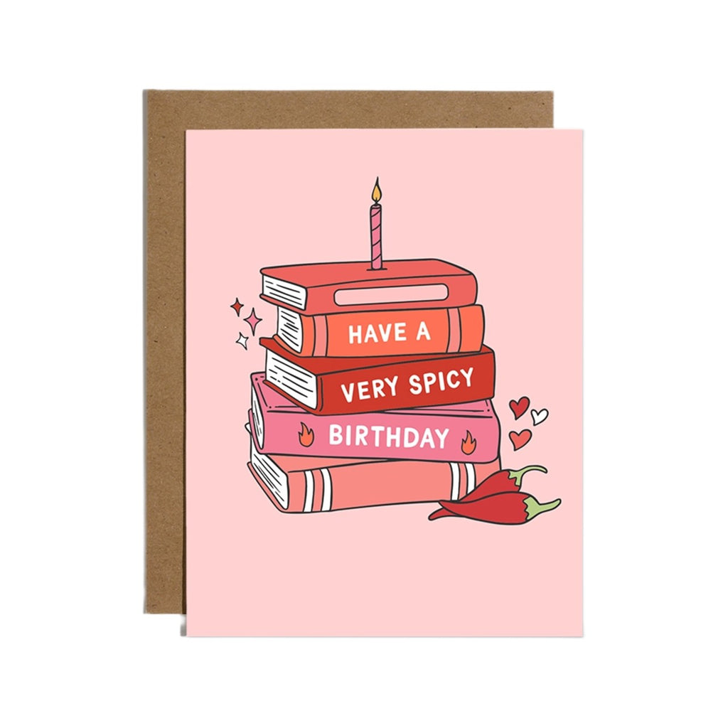 Have A Spicy Birthday Bookish Birthday Card Brittany Paige Cards - Birthday