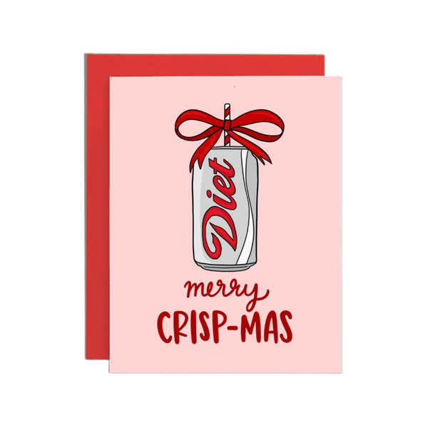 Merry Crisp-Mas Diet Soda Christmas Card Brittany Paige Cards - Holiday - Christmas