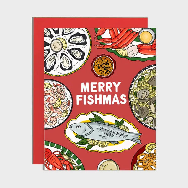 Merry Fishmas Christmas Card Brittany Paige Cards - Holiday - Christmas