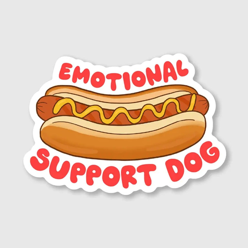 Emotional Support Dog Hot Dog Sticker Brittany Paige Impulse - Decorative Stickers