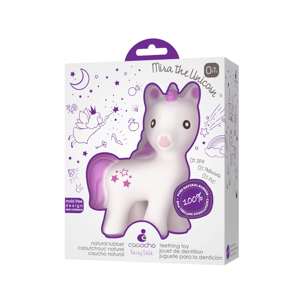 Mira The Unicorn Lavender Teether CaaOcho Natural Rubber Toys Baby & Toddler - Pacifiers & Teethers