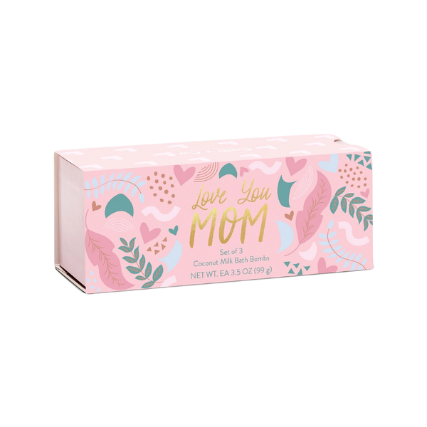 Love Mom Bath Bomb Gift Set Cait & Co Home - Bath & Body - Bath Fizzers & Salts