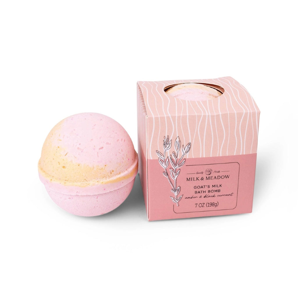 Milk And Meadow Bath Bomb - Amber/Black Currant Cait & Co Home - Bath & Body - Bath Fizzers & Salts