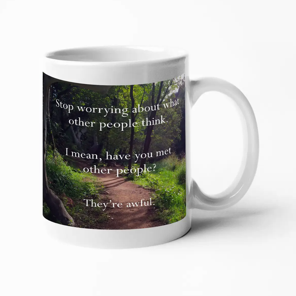 Disappointing Affirmations - People Are Awful Mug Calm Down Caren Home - Mugs & Glasses