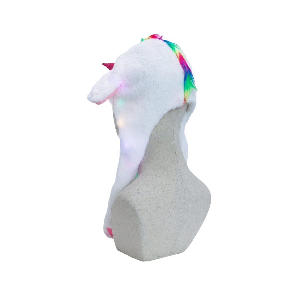 Unicorn Pony Led Light Up Interactive Ear Moving Hat Cap Zone Apparel & Accessories - Winter - Adult - Hats