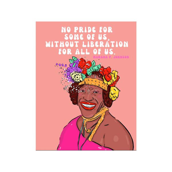 Marsha P Johnson Blank Card Cards by Dé Cards - Any Occasion