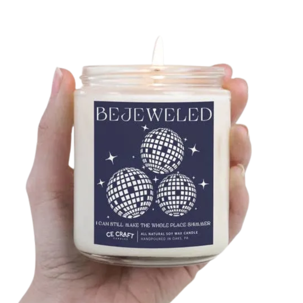 Bejewled Disco Ball Candle CE Craft Co Home - Candles