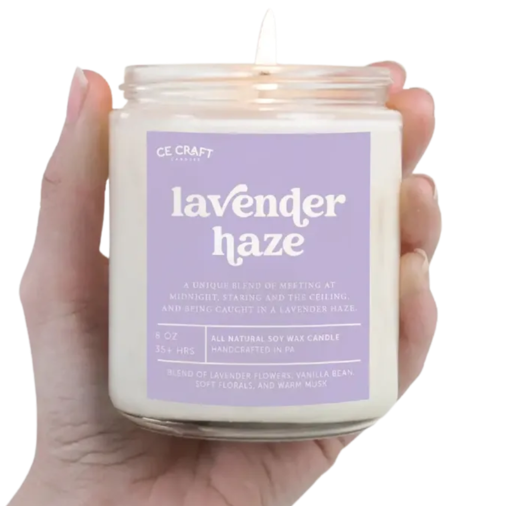 Lavender Haze Soy Wax Candle CE Craft Co Home - Candles
