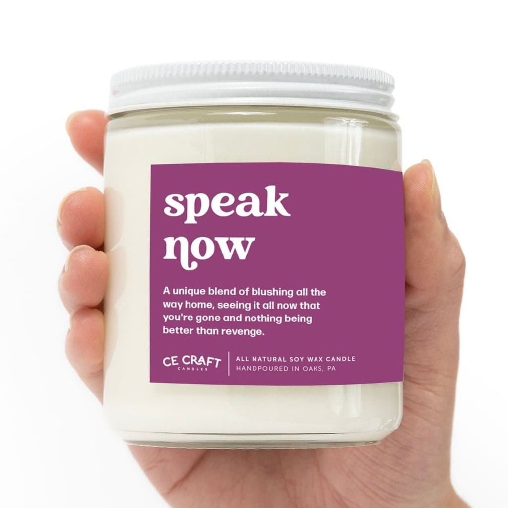 Speak Now Soy Wax Candle CE Craft Co Home - Candles