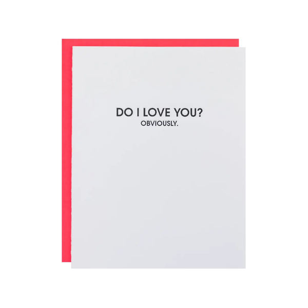 Do I Love You Obviously Love Card Chez Gagne Cards - Any Occasion
