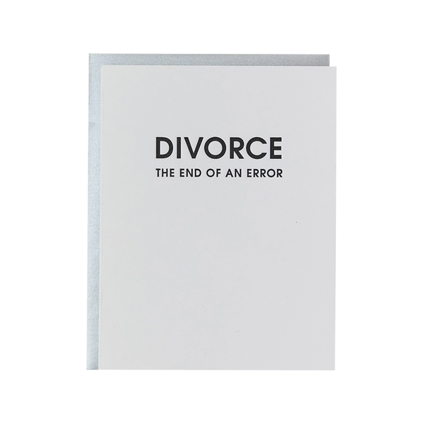 End Of An Error Divorce Card Chez Gagne Cards - Any Occasion