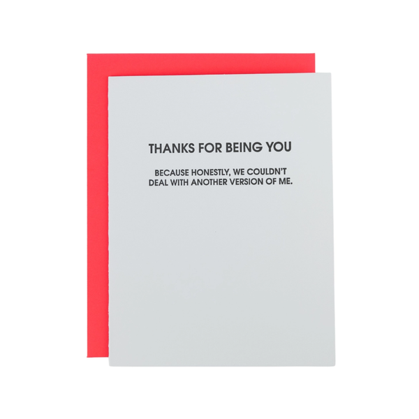Thanks For Being You Friendship Card Chez Gagne Cards - Friendship