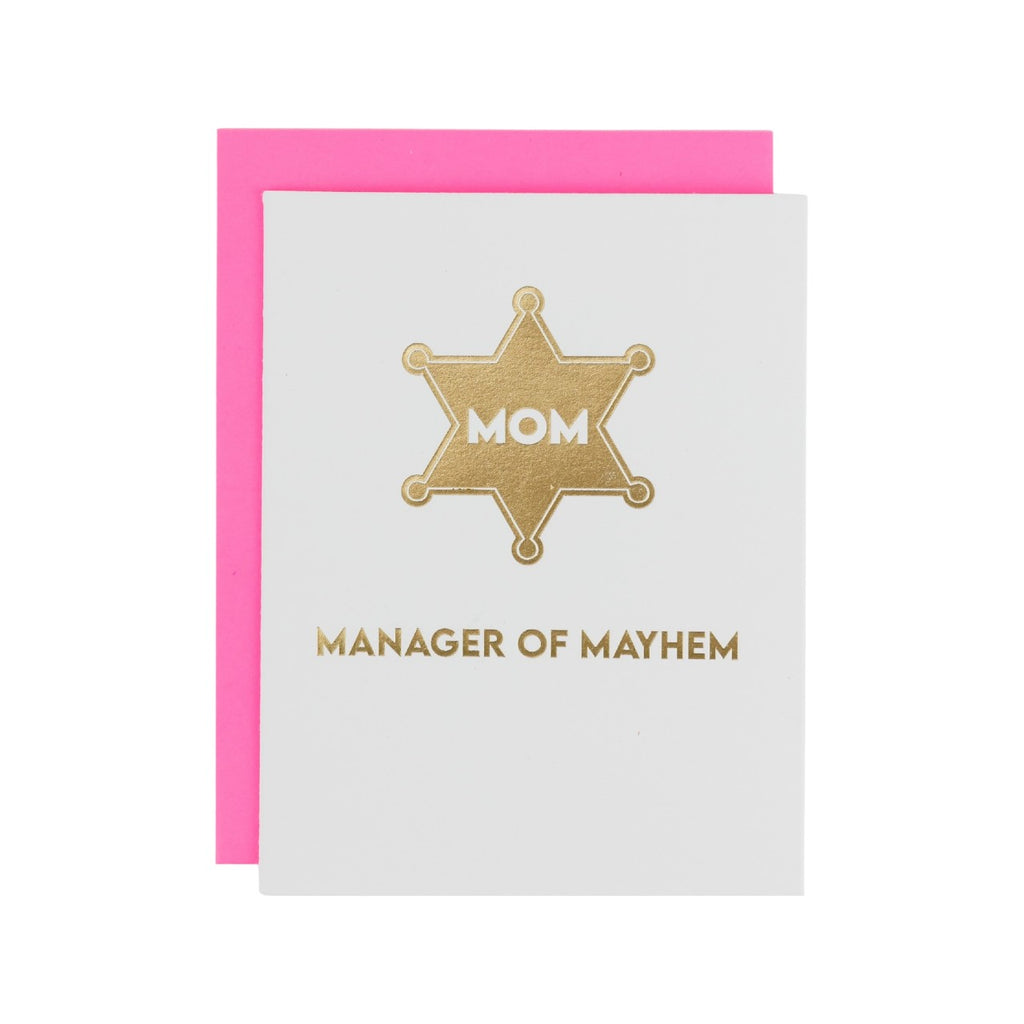 Mom Manager Of Mayhem Mother's Day Card Chez Gagne Cards - Holiday - Mother's Day