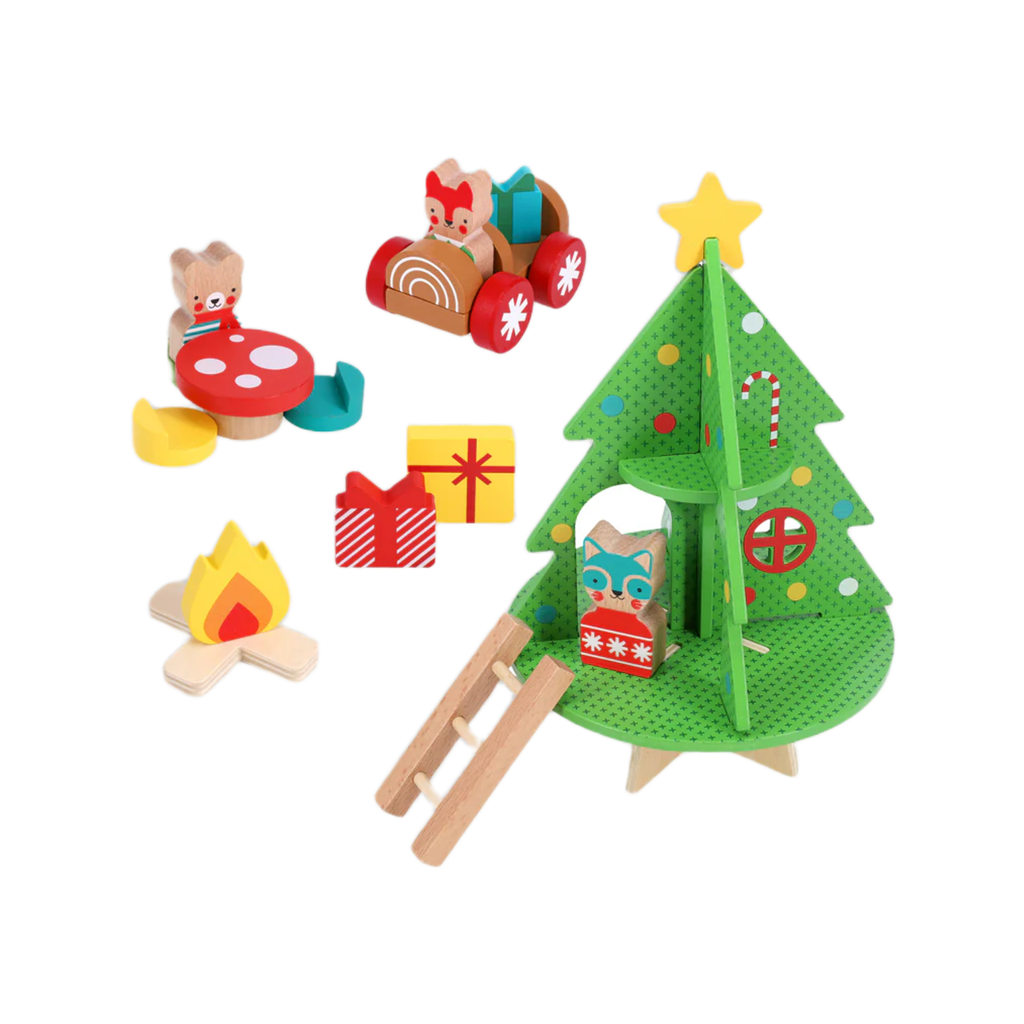 Christmas Treehouse Wooden Play Set Chronicle Books Baby & Toddler - Baby Toys & Activity Equipment