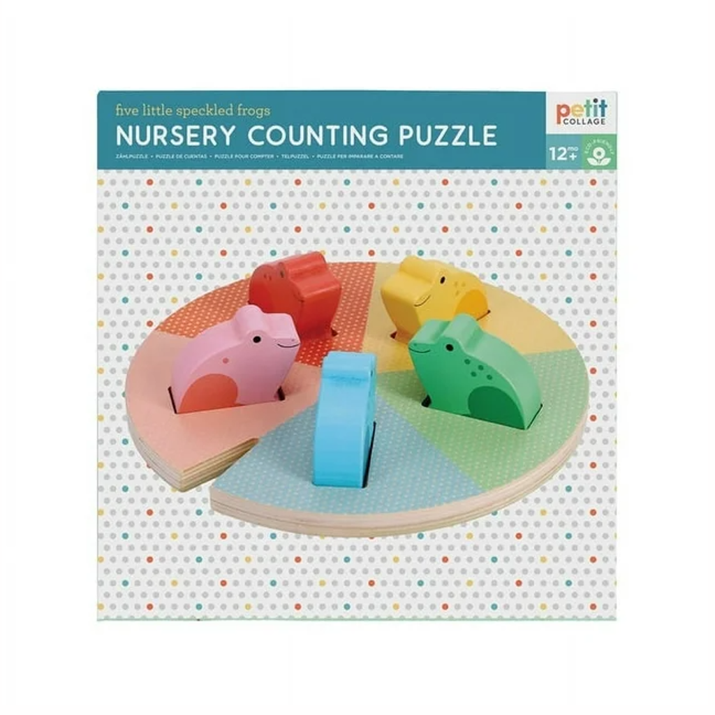 Nursery Counting Puzzle: Five Little Speckled Frogs Chronicle Books Baby & Toddler - Baby Toys & Activity Equipment
