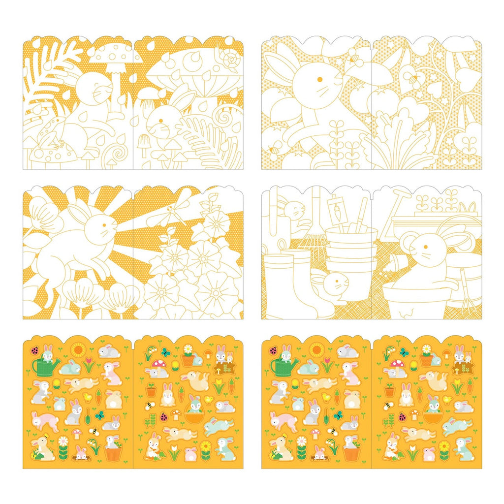 Bunnies Coloring Book with Stickers Chronicle Books Books - Baby & Kids