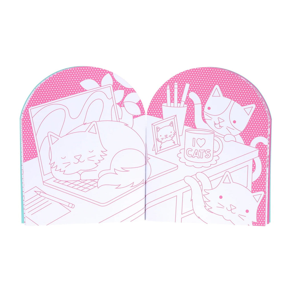 Cats Coloring Book with Stickers Chronicle Books Books - Baby & Kids