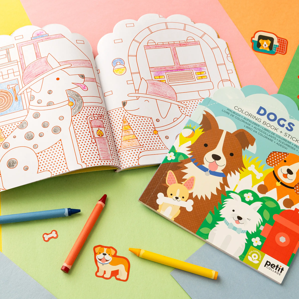 Dogs Coloring Book with Stickers Chronicle Books Books - Baby & Kids