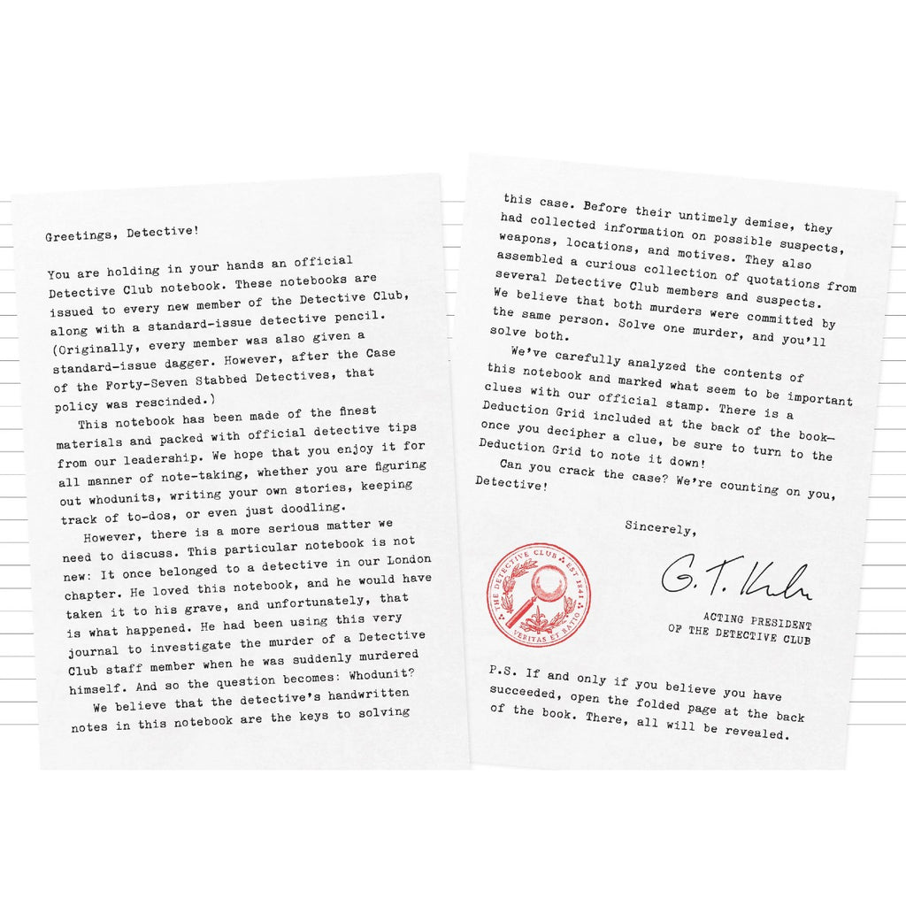 Murdle Detective Notebook Chronicle Books Books - Blank Notebooks & Journals