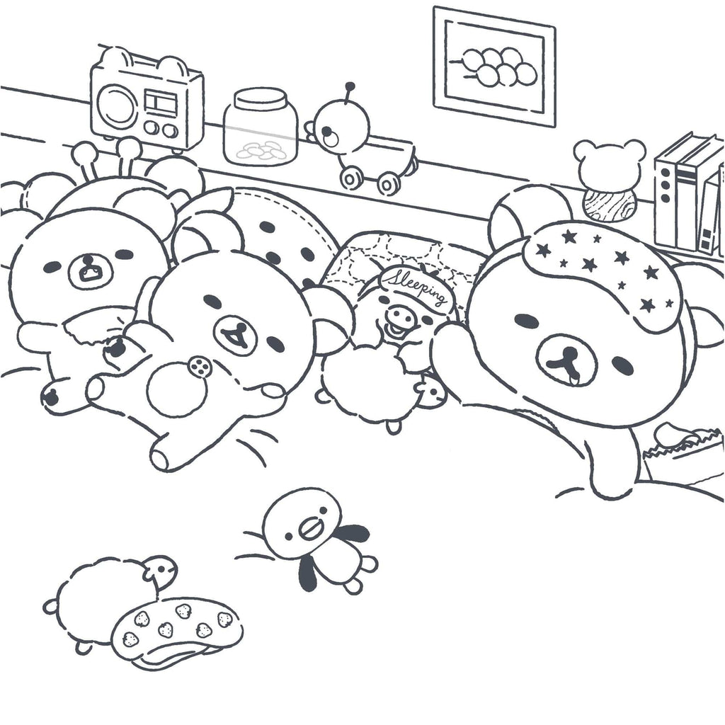 Rilakkuma Coloring Book: Cute & Cozy Classics Chronicle Books Books - Coloring