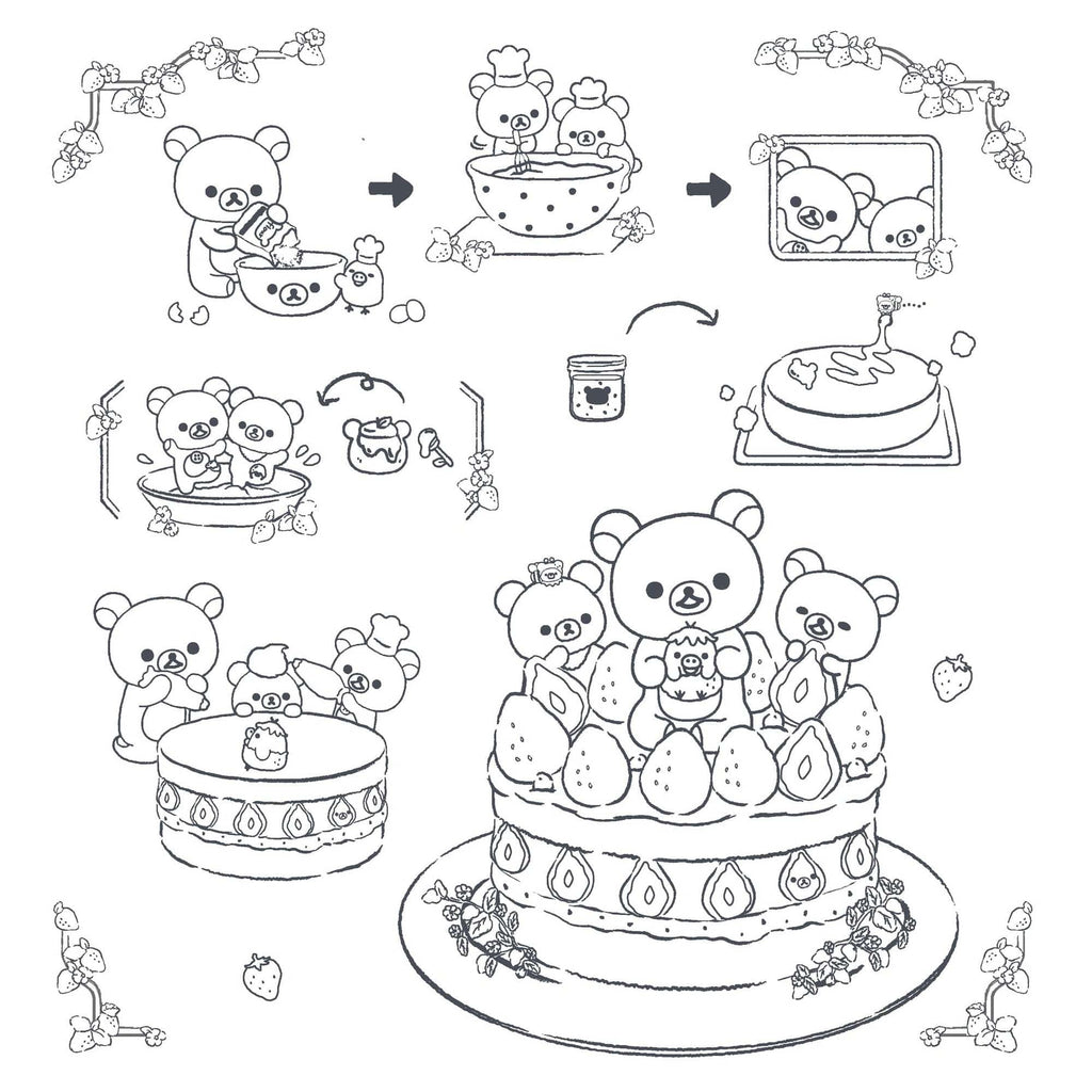 Rilakkuma Coloring Book: Sweet & Savory Treats Chronicle Books Books - Coloring