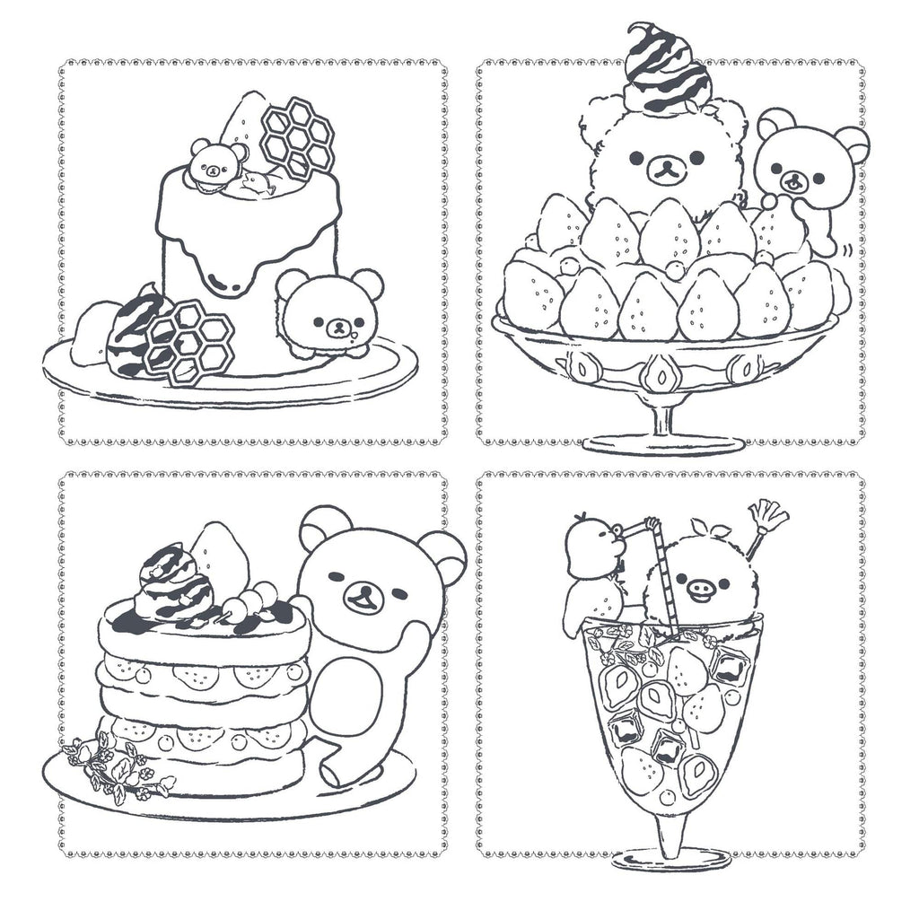 Rilakkuma Coloring Book: Sweet & Savory Treats Chronicle Books Books - Coloring
