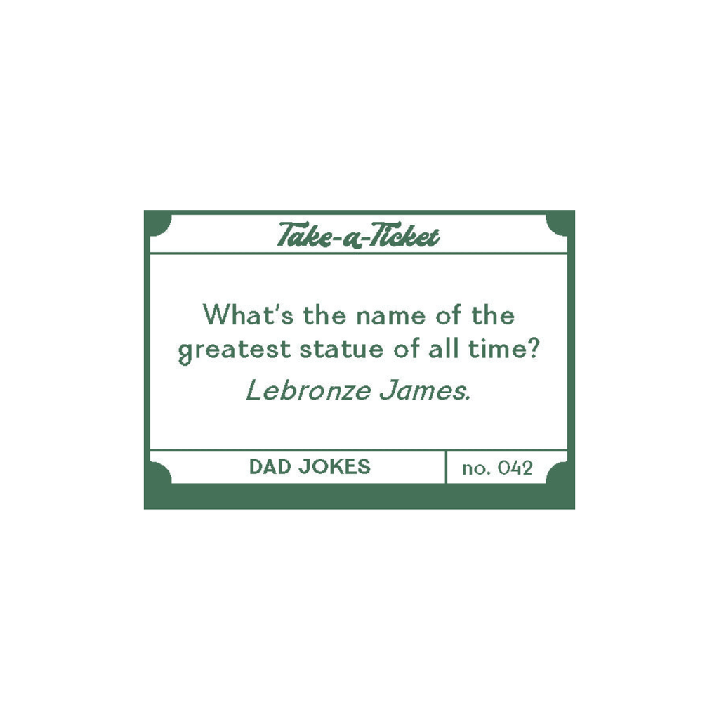 Dad Jokes Take-a-Ticket - 200 Tear-Off Laughs Chronicle Books Books