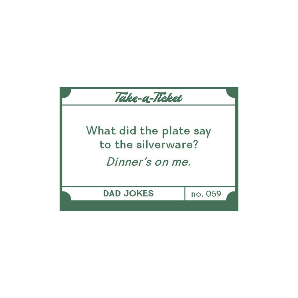 Dad Jokes Take-a-Ticket - 200 Tear-Off Laughs Chronicle Books Books