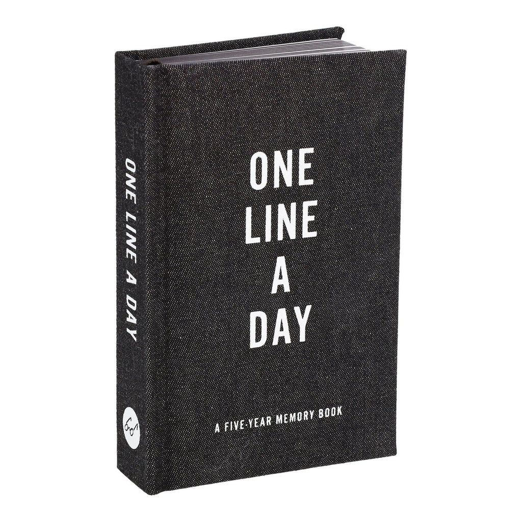 Black Canvas One Line a Day: A Five-Year Memory Book Chronicle Books Books - Guided Journals & Gift Books